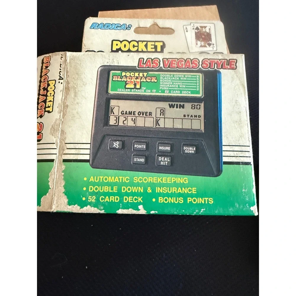 nos Radica Pocket Blackjack 21 Las Vegas Style‎ Electronic Handheld Game